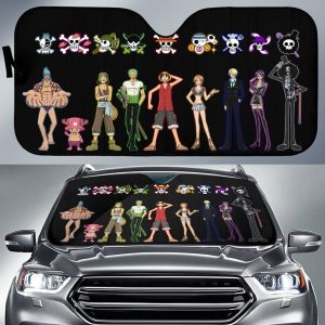 One Piece Teams Anime Car Auto Sun Shade