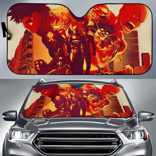 One Punch Man Anime Car Auto Sun Shade