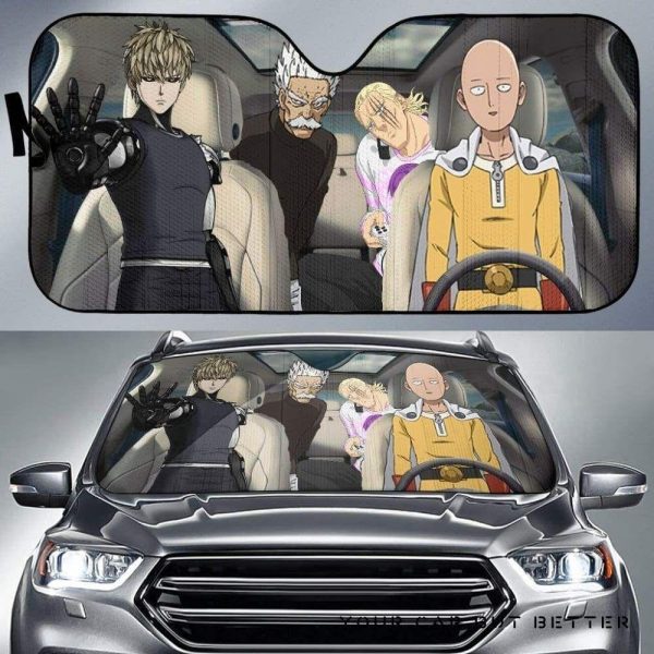 One Punch Man Driving Car Auto Sun Shade