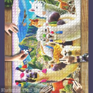 Ooh La Llama Jigsaw Puzzle Set