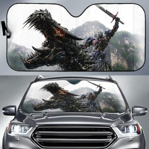 Optimus Prime Ride T-Rex Transformer Car Auto Sun Shade