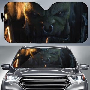 Orc Face Warcraft Car Auto Sun Shade