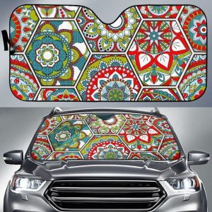 Oriental Mandala Bohemian Car Auto Sun Shade