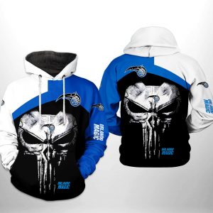 Orlando Magic NBA Skull Punisher Team 3D Printed Hoodie/Zipper Hoodie