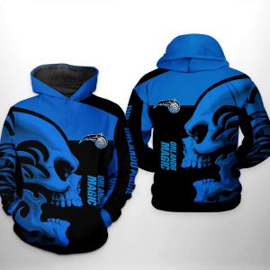 Orlando Magic NBA Skull Team 3D Printed Hoodie/Zipper Hoodie