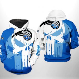 Orlando Magic NBA Team Skull 3D Printed Hoodie/Zipper Hoodie