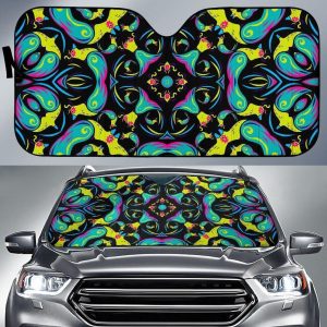 Ornament Psychedelic Car Auto Sun Shade