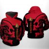 Ottawa Senators NHL Skull 3D Printed Hoodie/Zipper Hoodie