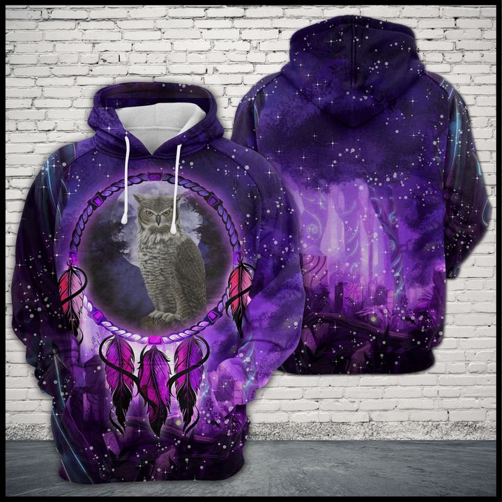 Owl Dreamcatcher 3D Printed Hoodie/Zipper Hoodie Owl Dreamcatcher 3D Printed Hoodie/Zipper Hoodie