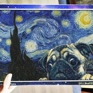 Painting Bulldog Jigsaw Puzzle Set