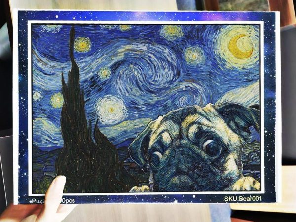 Painting Bulldog Jigsaw Puzzle Set