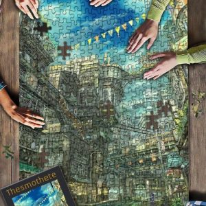 Painting Corner Of The City Jigsaw Puzzle Set