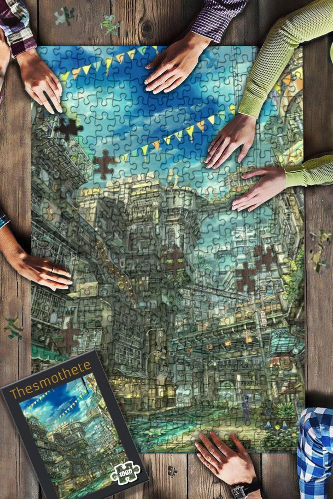 Painting Corner Of The City Jigsaw Puzzle Set Painting Corner Of The City Jigsaw Puzzle Set