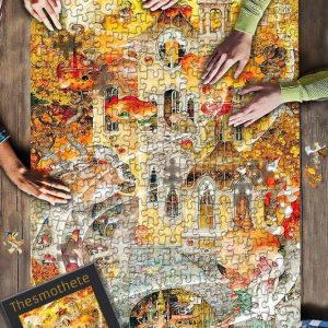 Painting House In The Autumn Jungle Jigsaw Puzzle Set