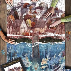 Painting Houses And The Well Jigsaw Puzzle Set