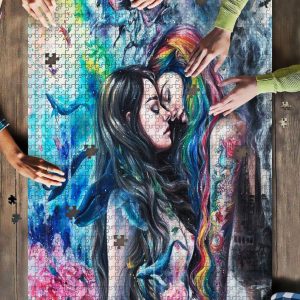 Painting Lesbian Couple Jigsaw Puzzle Set