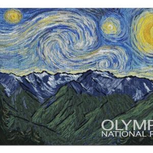 Painting Olympic National Park The Starry Night Jigsaw Puzzle Set
