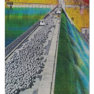 Painting Sheep Across Grand Coulee Dam Jigsaw Puzzle Set