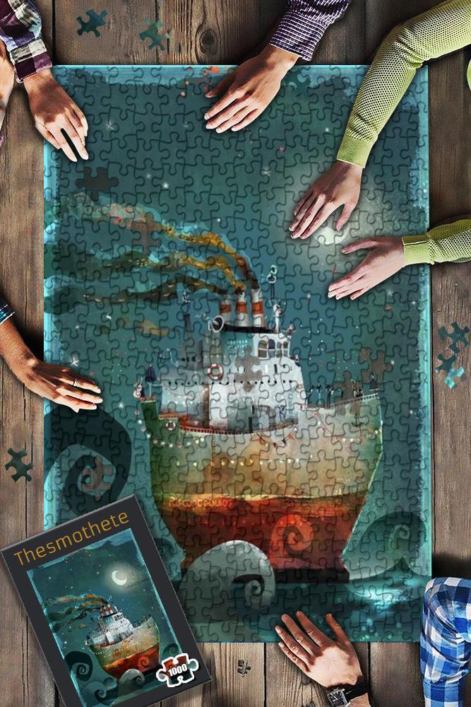 Painting Ship Jigsaw Puzzle Set Painting Ship Jigsaw Puzzle Set