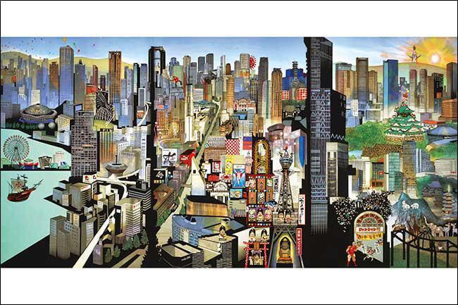 Panorama Osaka Jigsaw Puzzle Set Panorama Osaka Jigsaw Puzzle Set