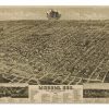 Panoramic Map, Lincoln, Nebraska (1889) Jigsaw Puzzle Set