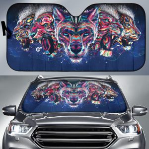 Panthera Leopard Jaguar Tiger Lion Car Auto Sun Shade