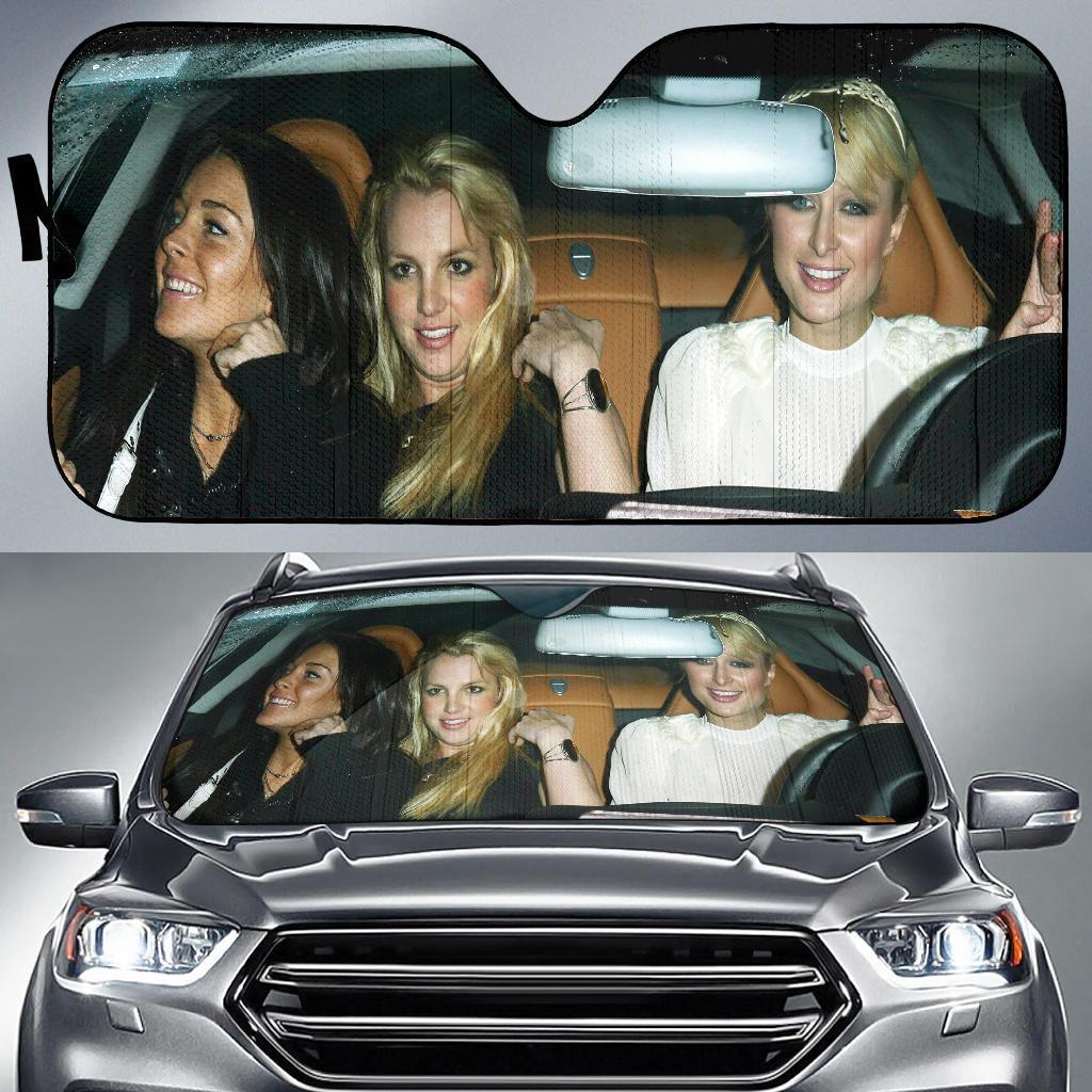 Paris Hilton Linsay Lohan Britney Spears Car Auto Sun Shade Paris Hilton Linsay Lohan Britney Spears Car Auto Sun Shade