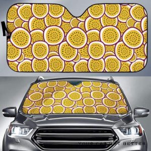Passion Fruits Slice Pattern Car Auto Sun Shade