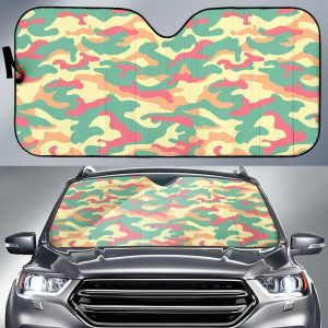 Pastel Camouflage Car Auto Sun Shade