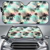 Pastel Palm Tree Car Auto Sun Shade