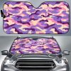 Pastel Purple Camouflage Car Auto Sun Shade