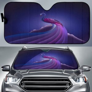 Peacocks Car Auto Sun Shade