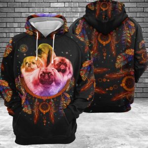 Pekingese Dreamcatcher 3D Printed Hoodie/Zipper Hoodie