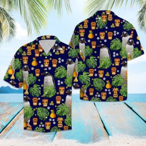 Penguin Native Tropical Hawaiian Shirt Summer Button Up