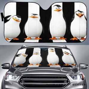 Penguins Of Madagas Funny Car Auto Sun Shade