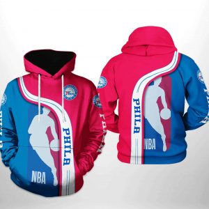 Philadelphia 76Ers NBA Team 3D Printed Hoodie/Zipper Hoodie