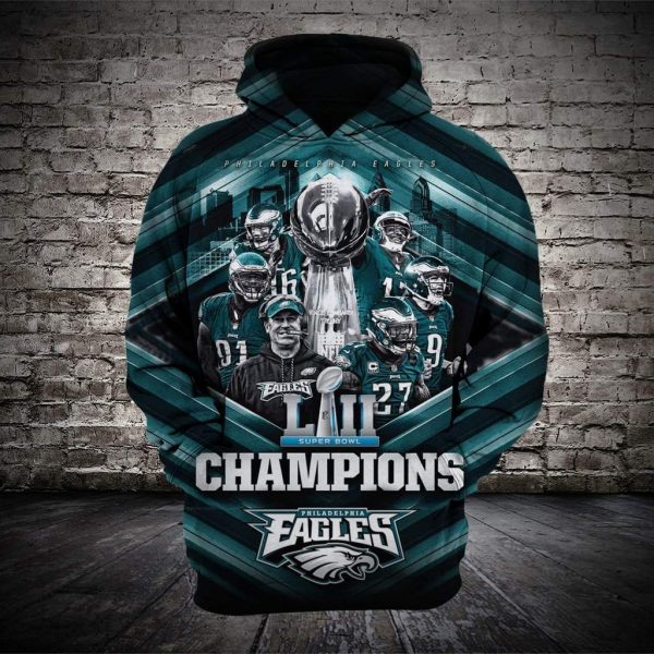 Philadelphia Eagles 3D Printed Hoodie/Zipper Hoodie