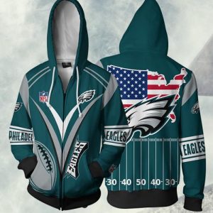 Philadelphia Eagles 3D Printed Hoodie/Zipper Hoodie