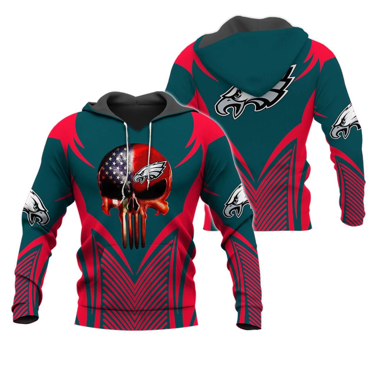 Philadelphia Eagles 3D Printed Hoodie/Zipper Hoodie Philadelphia Eagles 3D Printed Hoodie/Zipper Hoodie