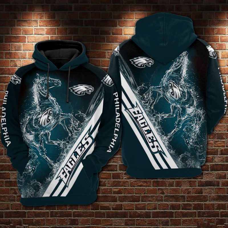 tie dye eagles hoodie