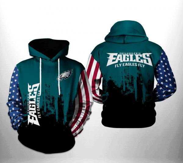 Philadelphia Eagles NFL Team US 3D Printed Hoodie/Zipper Hoodie