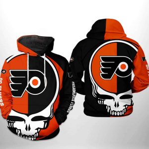 Philadelphia Flyers NHL Grateful Dead 3D Printed Hoodie/Zipper Hoodie