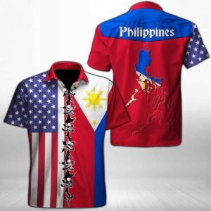 Philippines Hawaiian Shirt Summer Button Up
