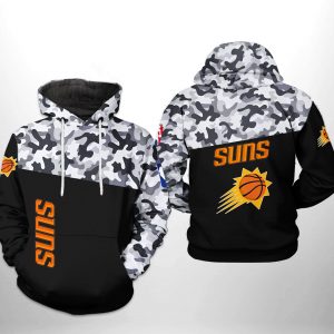 Phoenix Suns NBA Camo Veteran Team 3D Printed Hoodie/Zipper Hoodie