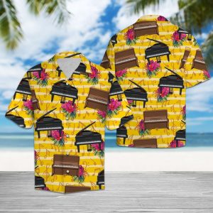 Piano For Vacation Hawaiian Shirt Summer Button Up