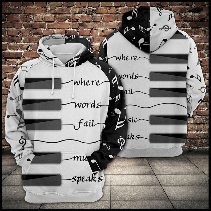 Piano Music 3D Printed Hoodie/Zipper Hoodie Piano Music 3D Printed Hoodie/Zipper Hoodie
