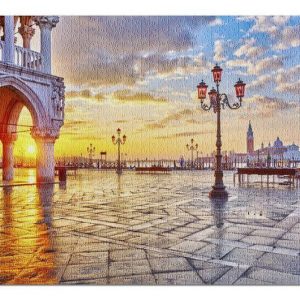 Piazza San Marco At Sunrise Jigsaw Puzzle Set