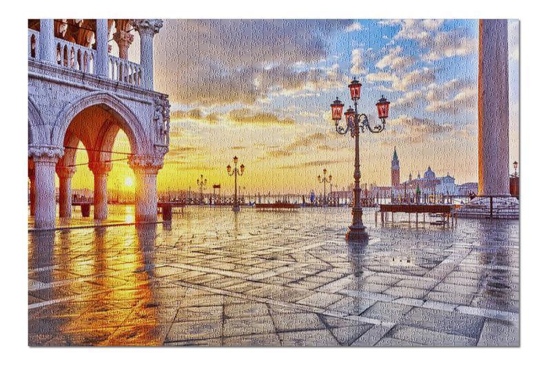 Piazza San Marco At Sunrise Jigsaw Puzzle Set Piazza San Marco At Sunrise Jigsaw Puzzle Set