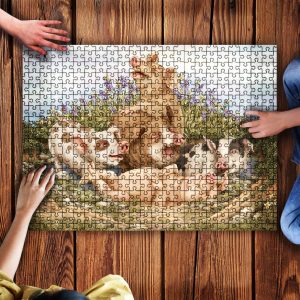 Pig Farm Jigsaw Puzzle Set