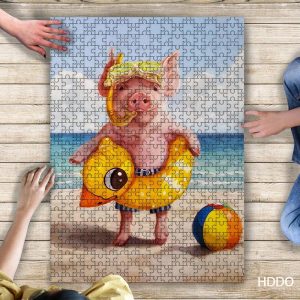 Pig Funny Jigsaw Puzzle Set
